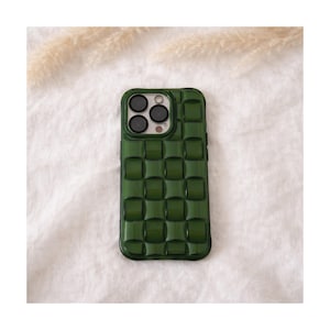 Struktur Handyhülle, 3D Handyhülle, Handyhülle für iPhone 7,8,X,XS,XR,11,12,13,14, Quadratische Handyhülle, Karo Muster Handyhülle,Grid case