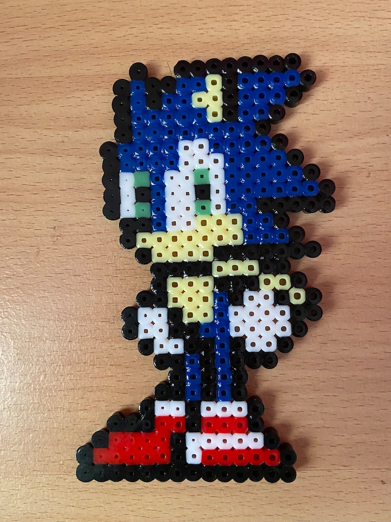 Sonic The Hedgehog Simple Perler Bead Art Etsy UK Il 794xN.5063567551 Cf8e