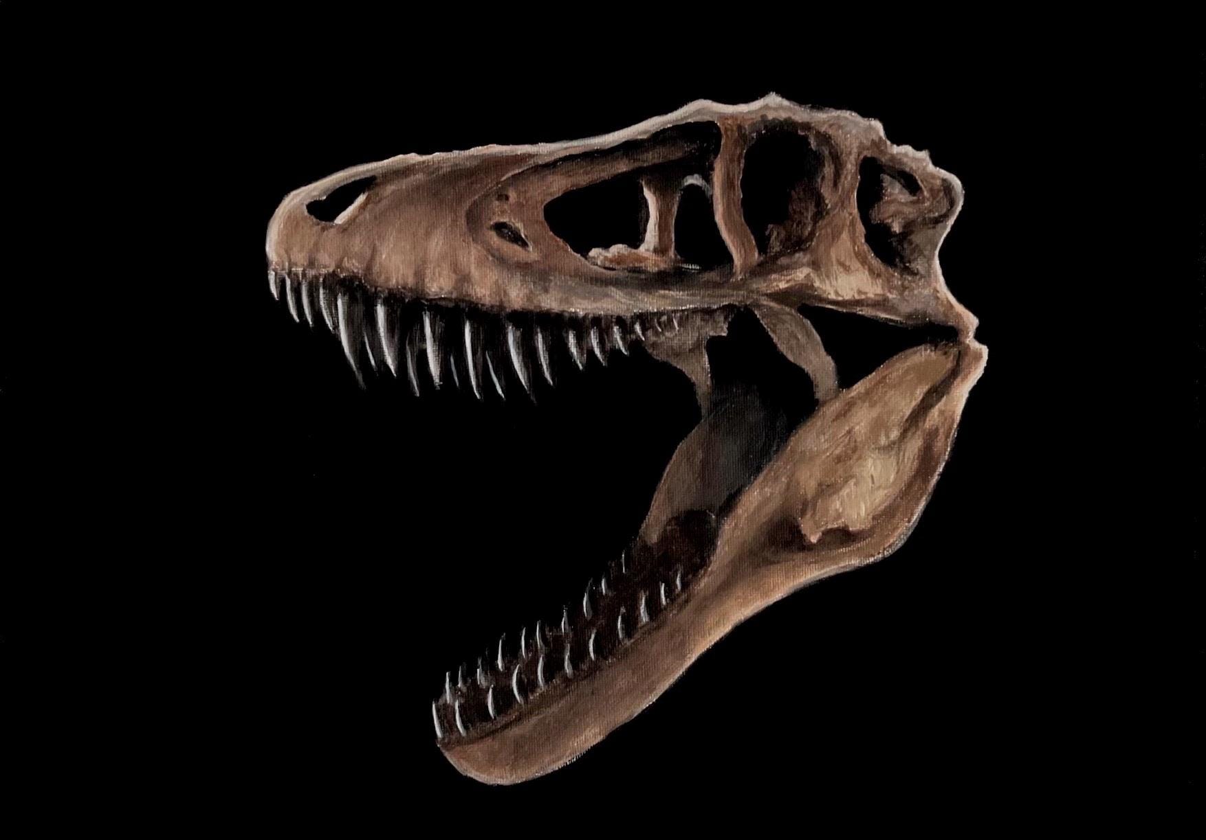 ナノティラノサウルス オリジナルアクリル画 - Etsy 日本