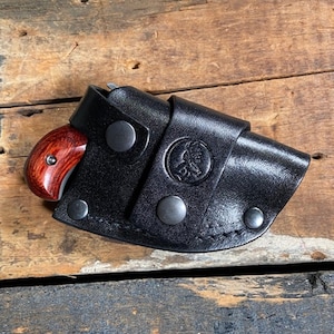 BuckSnort Outfitters Leather Cross Draw Driving Holsters for NAA Mini Revolvers