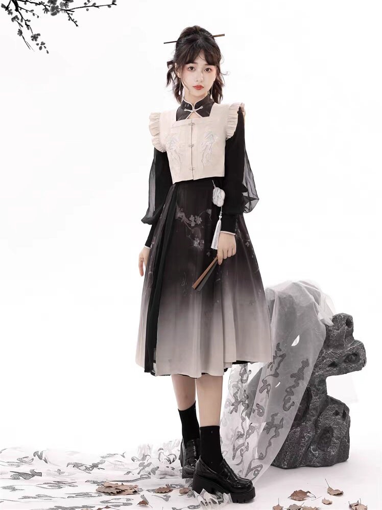 Modern Black Hanfu Dress by Yandan Hanfu Traditional Hanfu Dress - Etsy