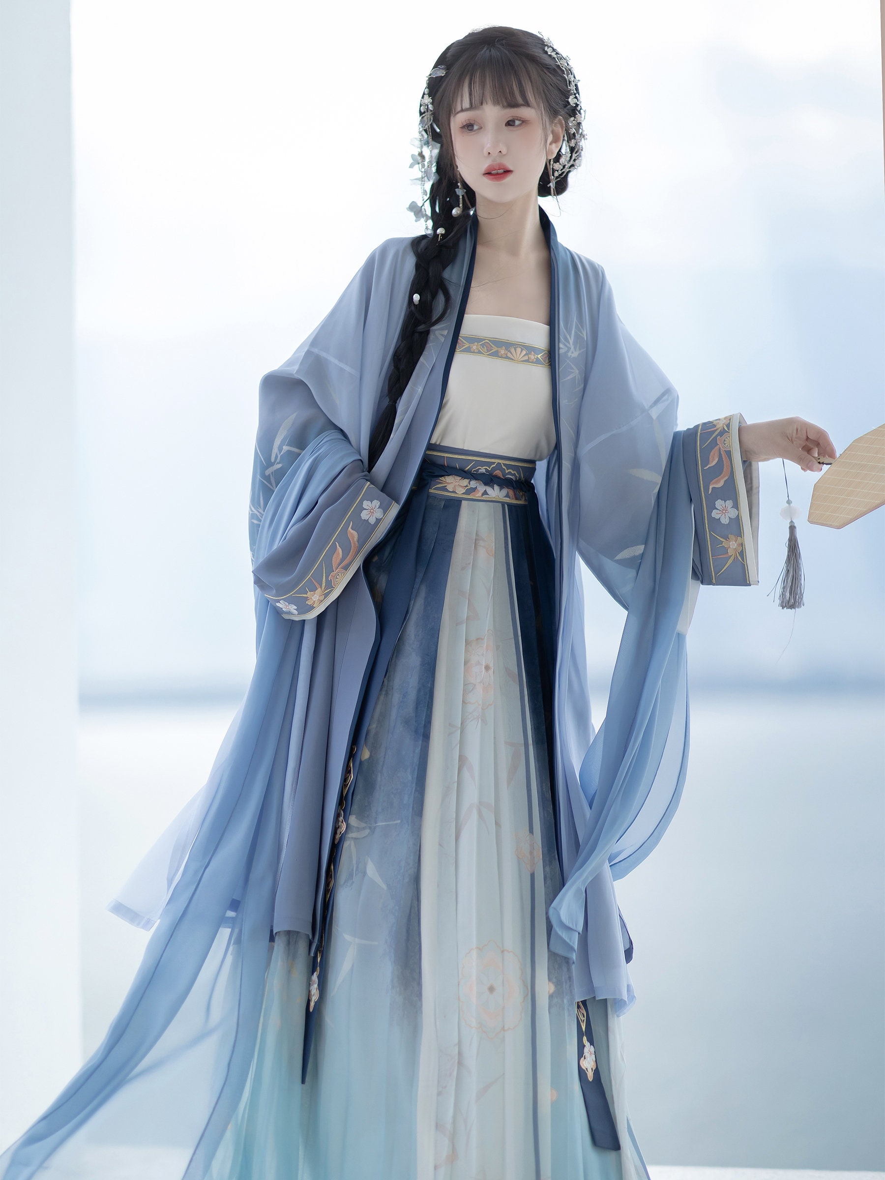Blue Modern Hanfu Dress by Yandan Hanfu Traditional Hanfu - Etsy