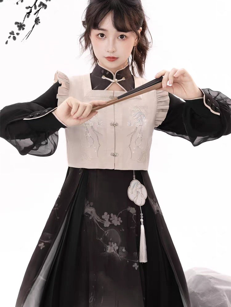 Modern Black Hanfu Dress by Yandan Hanfu Traditional Hanfu Dress - Etsy