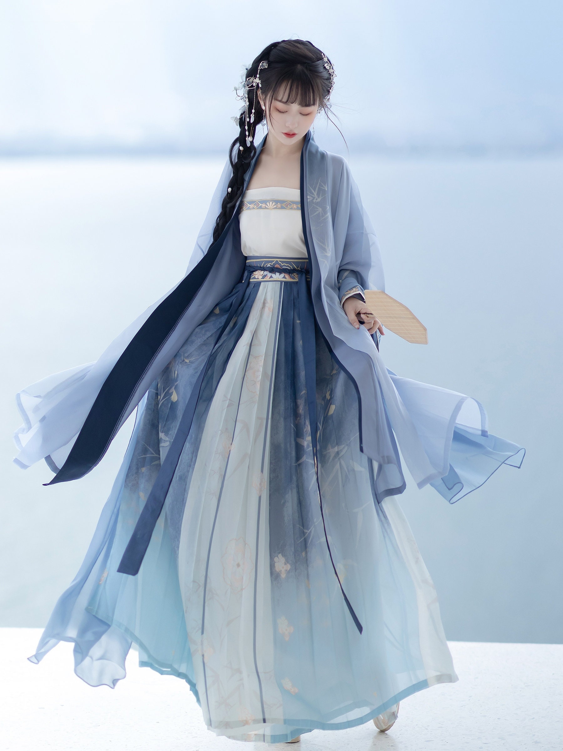 Blue Modern Hanfu Dress by Yandan Hanfu Traditional Hanfu - Etsy