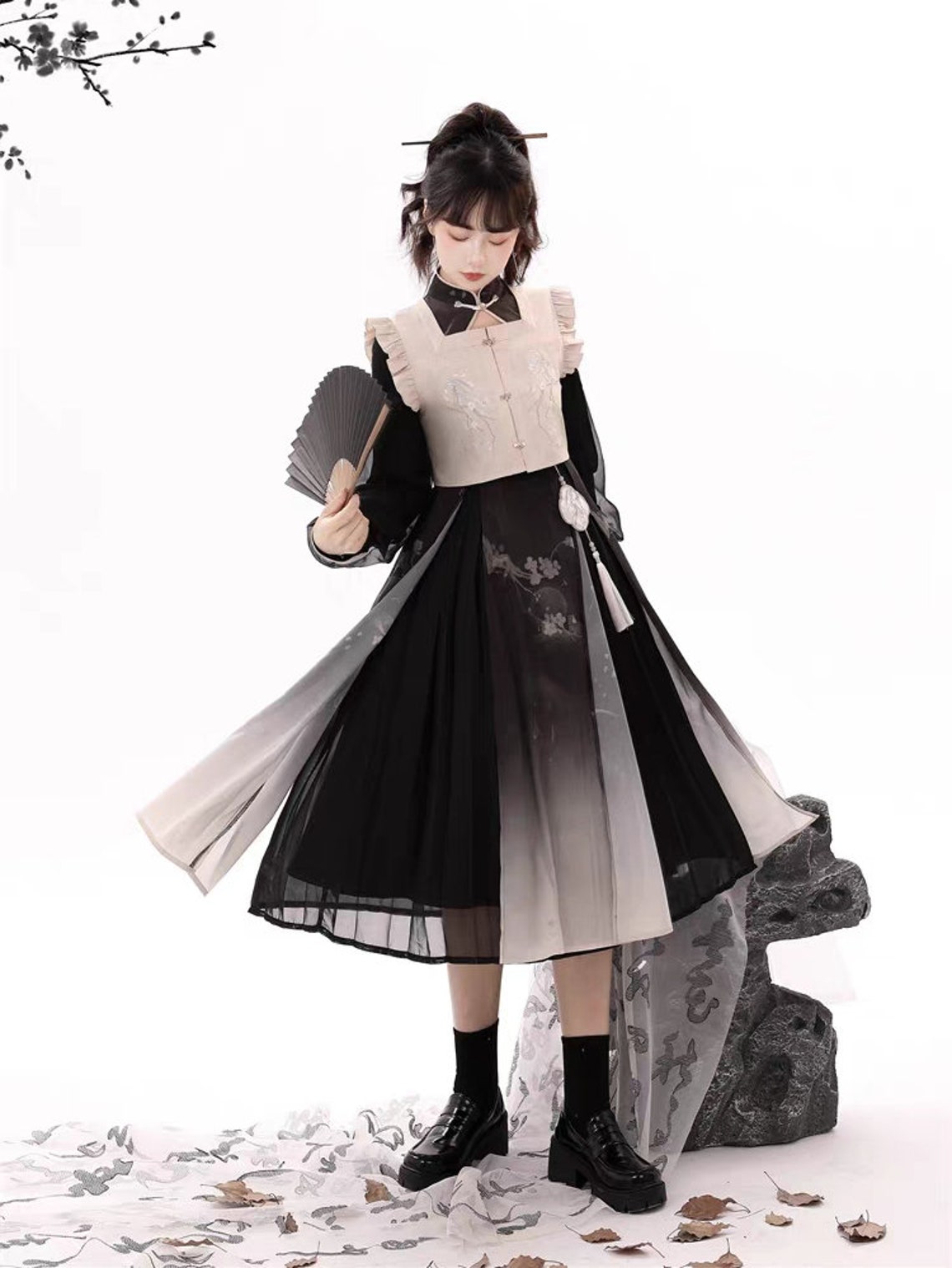 Modern Black Hanfu Dress by Yandan Hanfu Traditional Hanfu Dress - Etsy