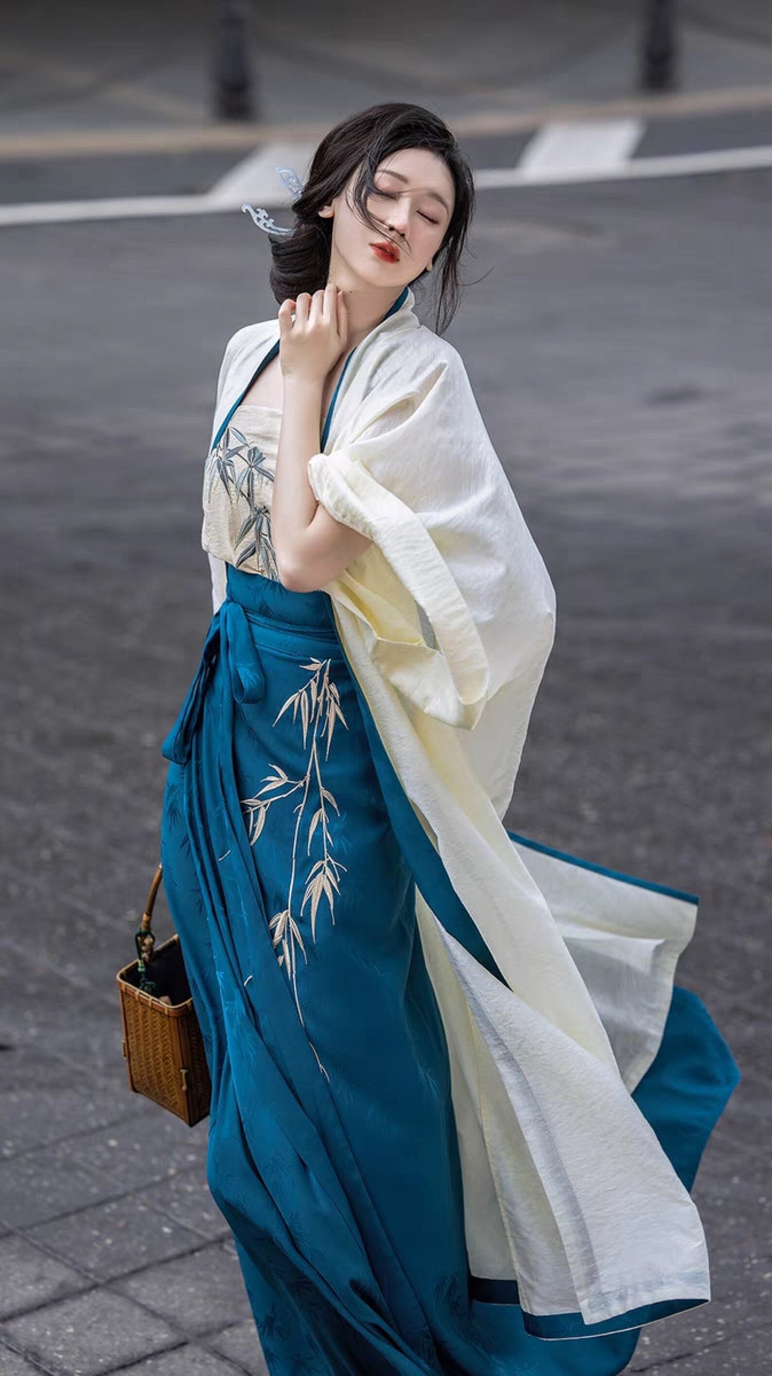 Blue Modern Hanfu Dress by Yandan Hanfu - Etsy