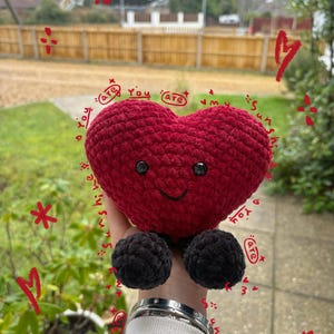 Crochet heart | Heart plush | Love heart