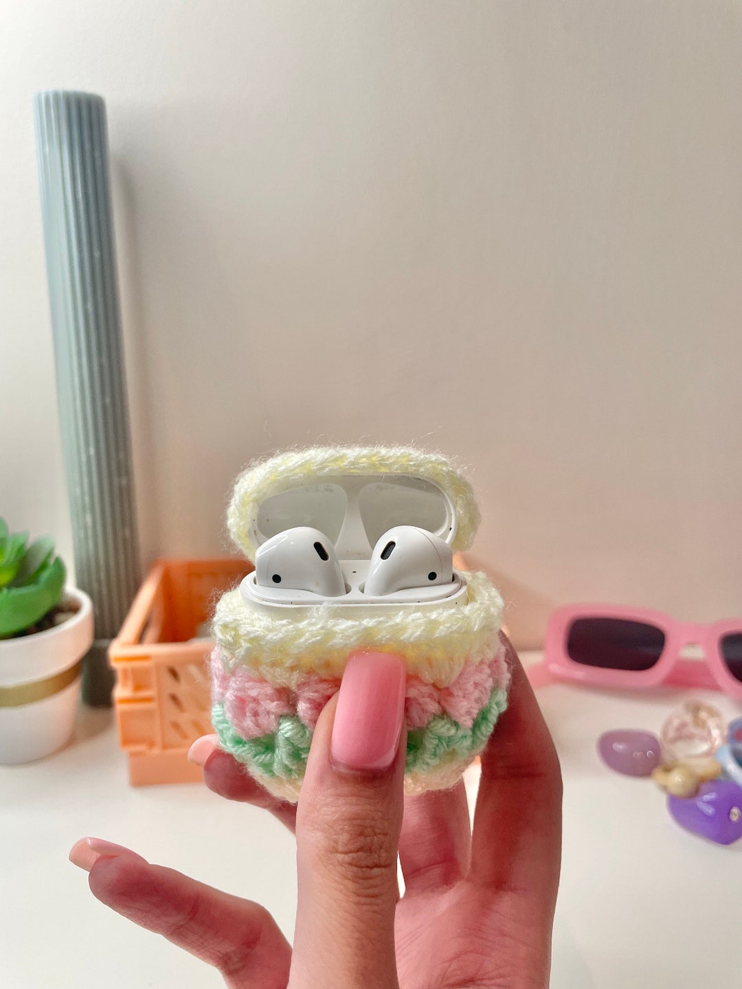 Handmade Crochet AirPod Case Crochet Gifts Handmade AirPod Case