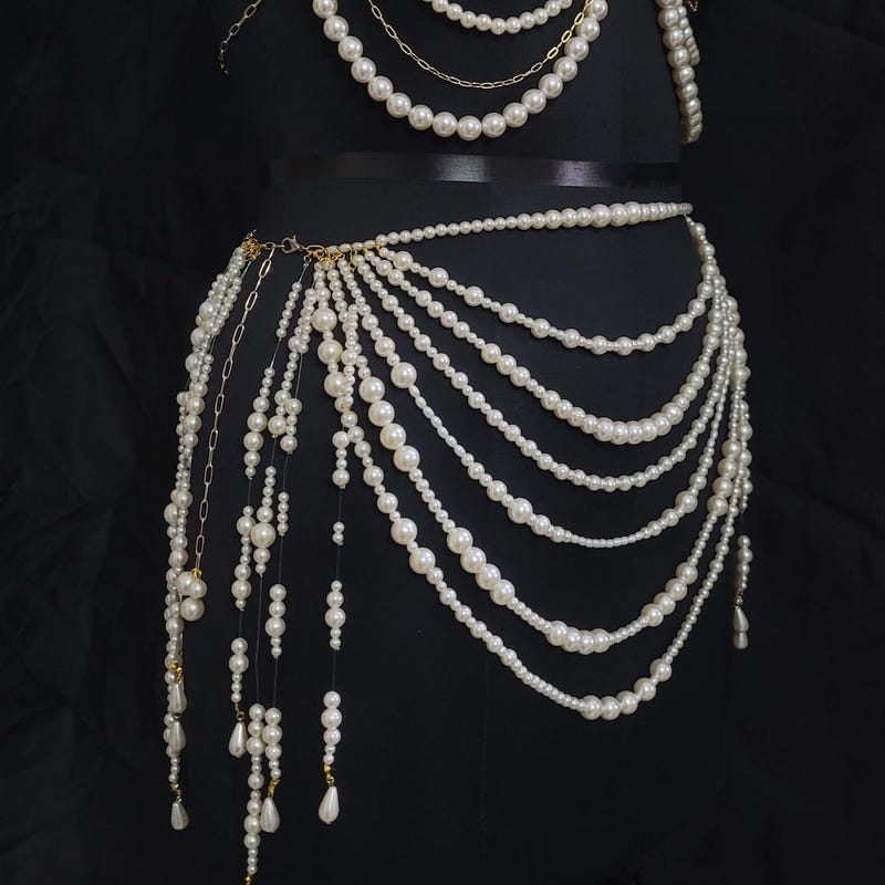Sable Pearl Body Chain Set