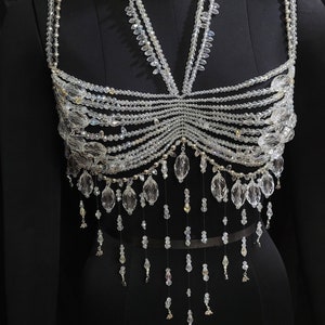Handmade Crystal Body Chain Bridal Body Jewelry Body Chain Bra Shoulder Necklaces Bra Beaded Bra Top Bikini Jewelry Wedding Jewelry Etsy