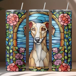 Greyhound Stained Glass