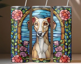 Greyhound Stained Glass