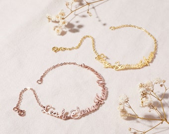 Mom Bracelet: Mothers Day Bracelet, Gold Name Bracelets For Women, Personalized Name Bracelets Silver, Gift For Wife, Mom, Grandmother
