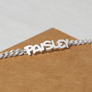 Pulsera de tobillo Hotwife: Tobillera Hotwife Tobillera con nombre de plata y oro Tobillera personalizada con nombre Regalo personalizado para esposa Personalizar tobillera imagen 2