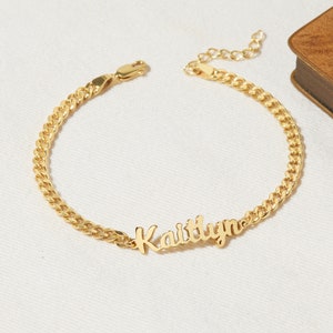 Pulsera de tobillo Hotwife: Tobillera Hotwife Tobillera con nombre de plata y oro Tobillera personalizada con nombre Regalo personalizado para esposa Personalizar tobillera imagen 3