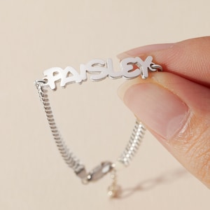 Pulsera de tobillo Hotwife: Tobillera Hotwife Tobillera con nombre de plata y oro Tobillera personalizada con nombre Regalo personalizado para esposa Personalizar tobillera imagen 4