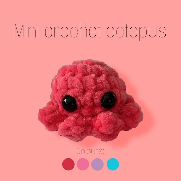 Mini crochet octopus