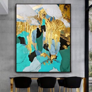 Acrylbilder auf Leinwand, abstrakte Malerei, moderne Kunst impressionistisch, moderne Kunst impressionistisch