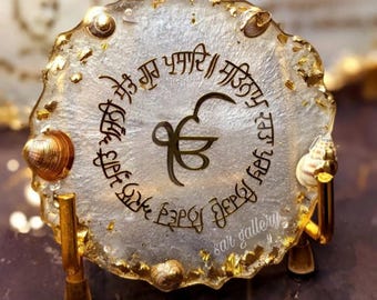 Ik onkar sikh art works, table top, sikh gurbani, gift for sikh, mool mantra, birthday gift, punjabi home decor, home decor gift, office