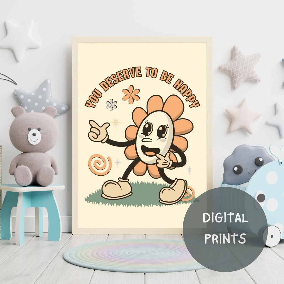 Unique Flower Digital Wall Art Wall Art for Kids Digital Etsy
