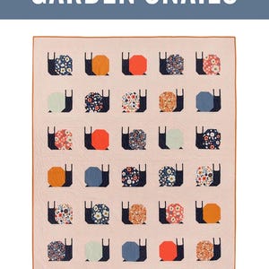 Garden Snails Quilt Pattern - By: Pen and Paper Patterns
