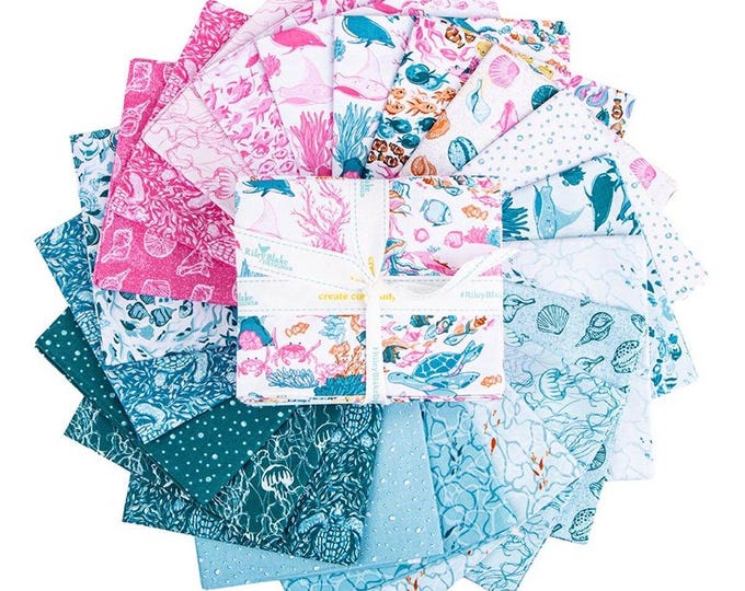 Reef - Riley Blake - Fat Quarter Bundle (21pcs) - Etsy