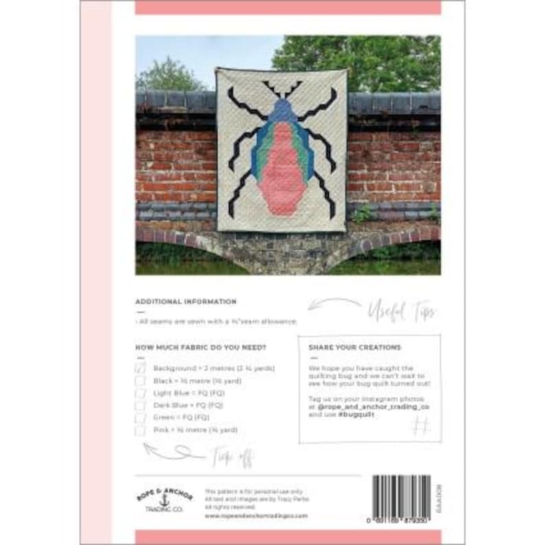 Darling Bug Quilt Pattern - Etsy
