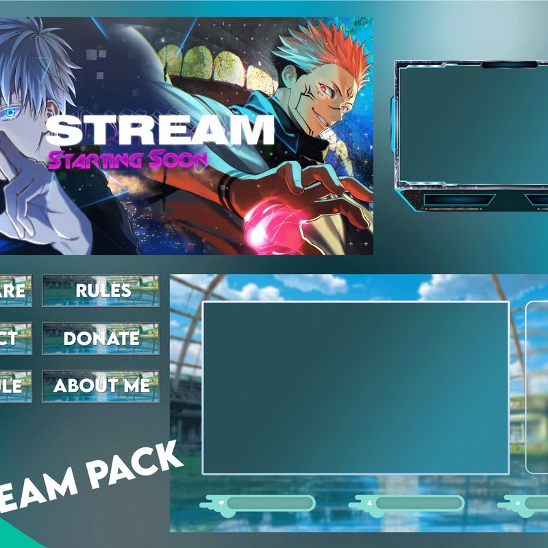 Anime Twitch Overlay Etsy