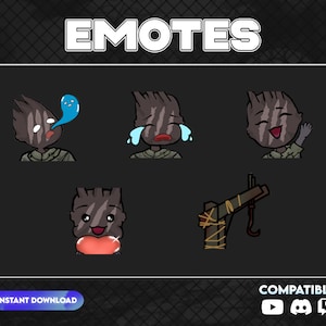 Wraith twitch emotes | DBD emote | Horror Emote | Twitch Emote | Twitch Emotes, Discord Emotes, Tiktok Emotes | Cute Emote | Cartoon Emote |