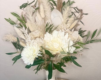 Brautstrauß „Mediterran Fair“ aus Trockenblumen