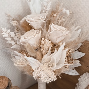 Bridal bouquet “Beauty in Beige” made of dried flowers