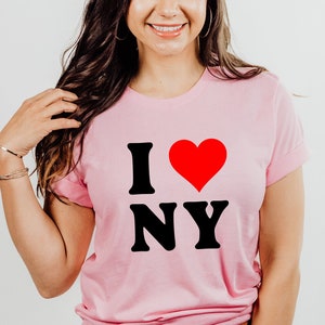 I love new york t shirt women's on sale