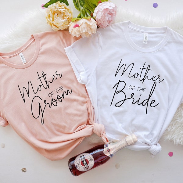 Chemise mère de la mariée, T-shirt mère du marié, cadeau mère de la mariée, enterrement de vie de jeune fille, cadeau de fête nuptiale, chemise de fête de mariage