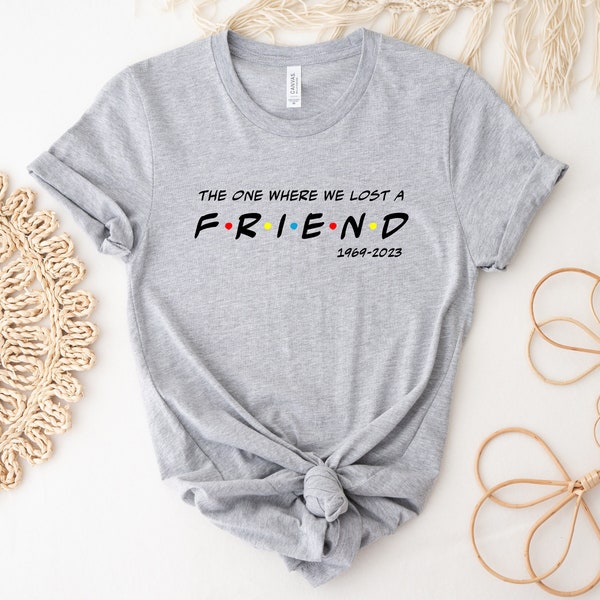 Chandler Bing Shirt, The One Where We Lost A Friend T-Shirt, Honoring Matthew Perry Shirt, Friends Fan Chandler Tee, Christmas Friends Shirt