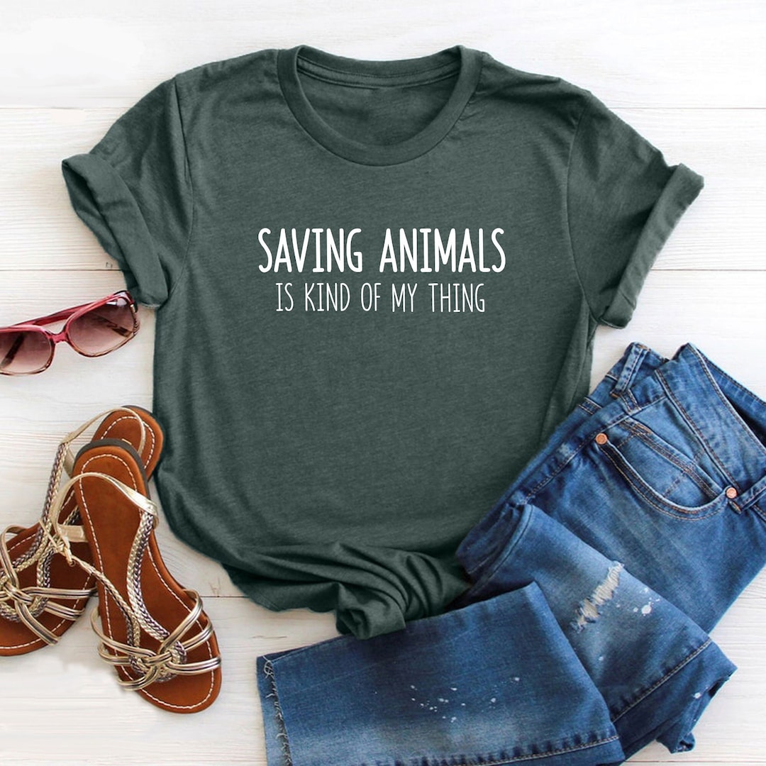 Animal Lover Shirts, Animal Gift for Her, Funny Animal Tshirts, Save