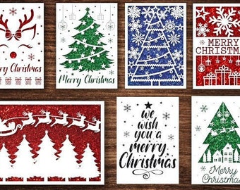 Christmas Card SVG Bundle