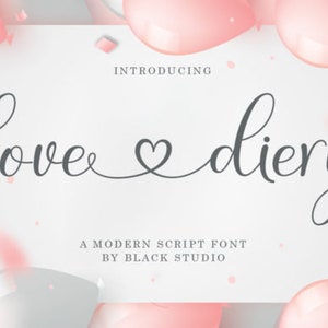 Ik hou van Diery-lettertype