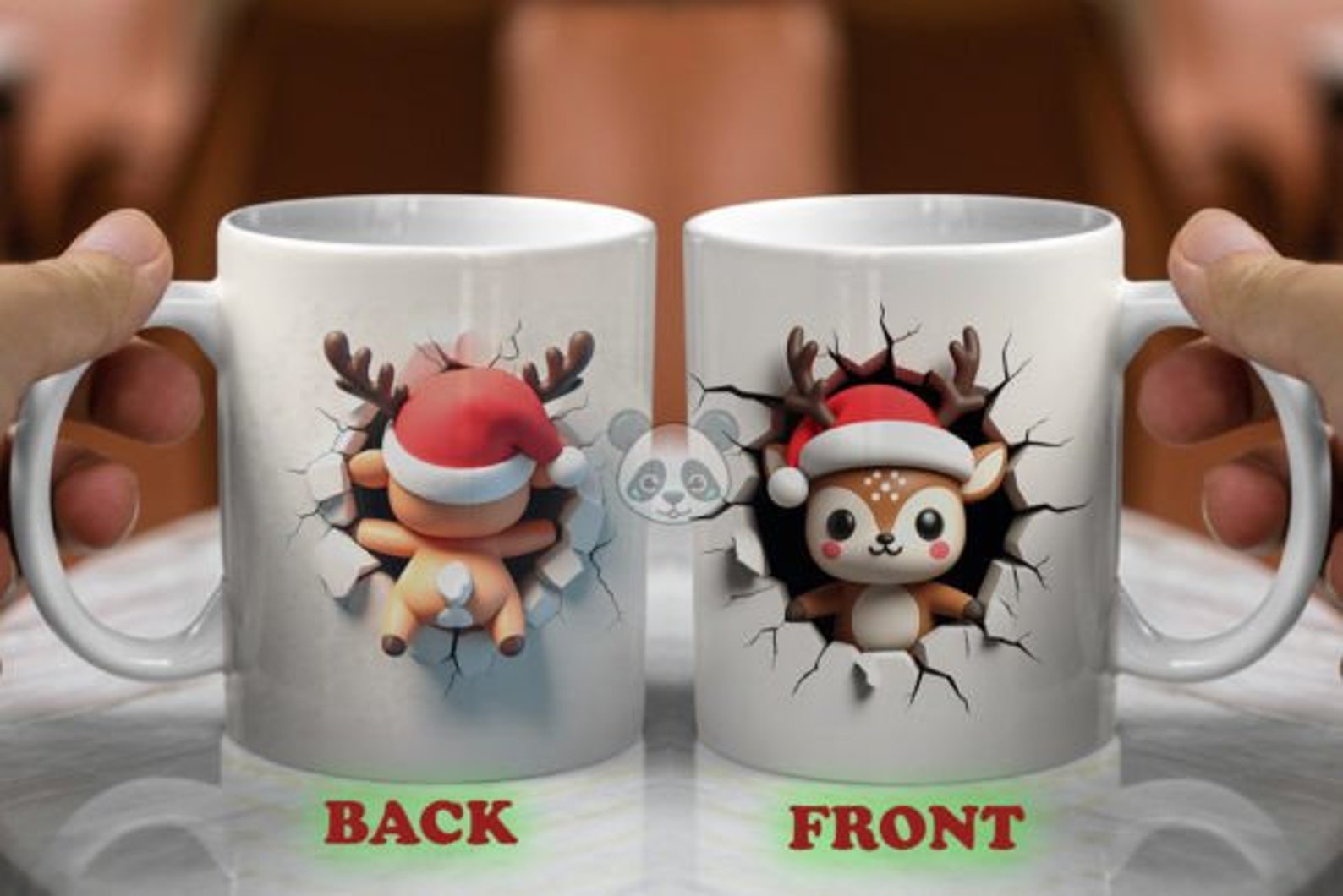 Both Side 3D Christmas Mug Wrap Bundle - Etsy