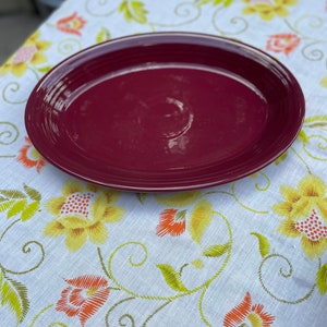 Fiestaware Claret Retired Platter 2Bowls