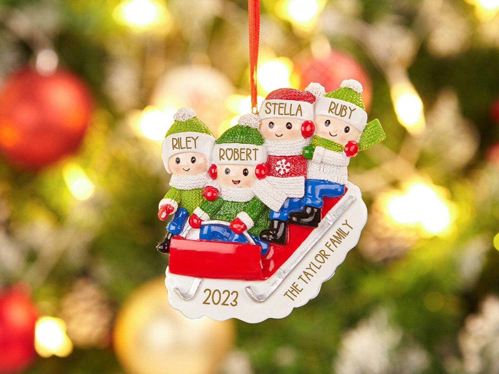 26 Family Christmas Ornament Personalizedcustom Christmas Etsy Australia