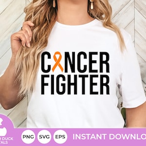Cancer Fighter Cut Files, SVG Files, PNG Files, Cancer Support Designs, Digital Download