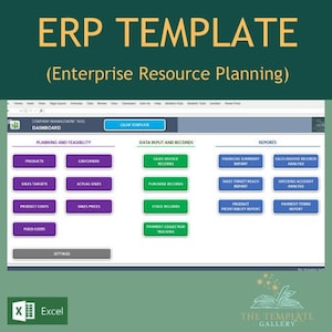 ERP System Template For Business 【Excel】