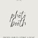 Photo Booth Sign Photo Booth Template Custom Photo Booth Sign Minimal ...
