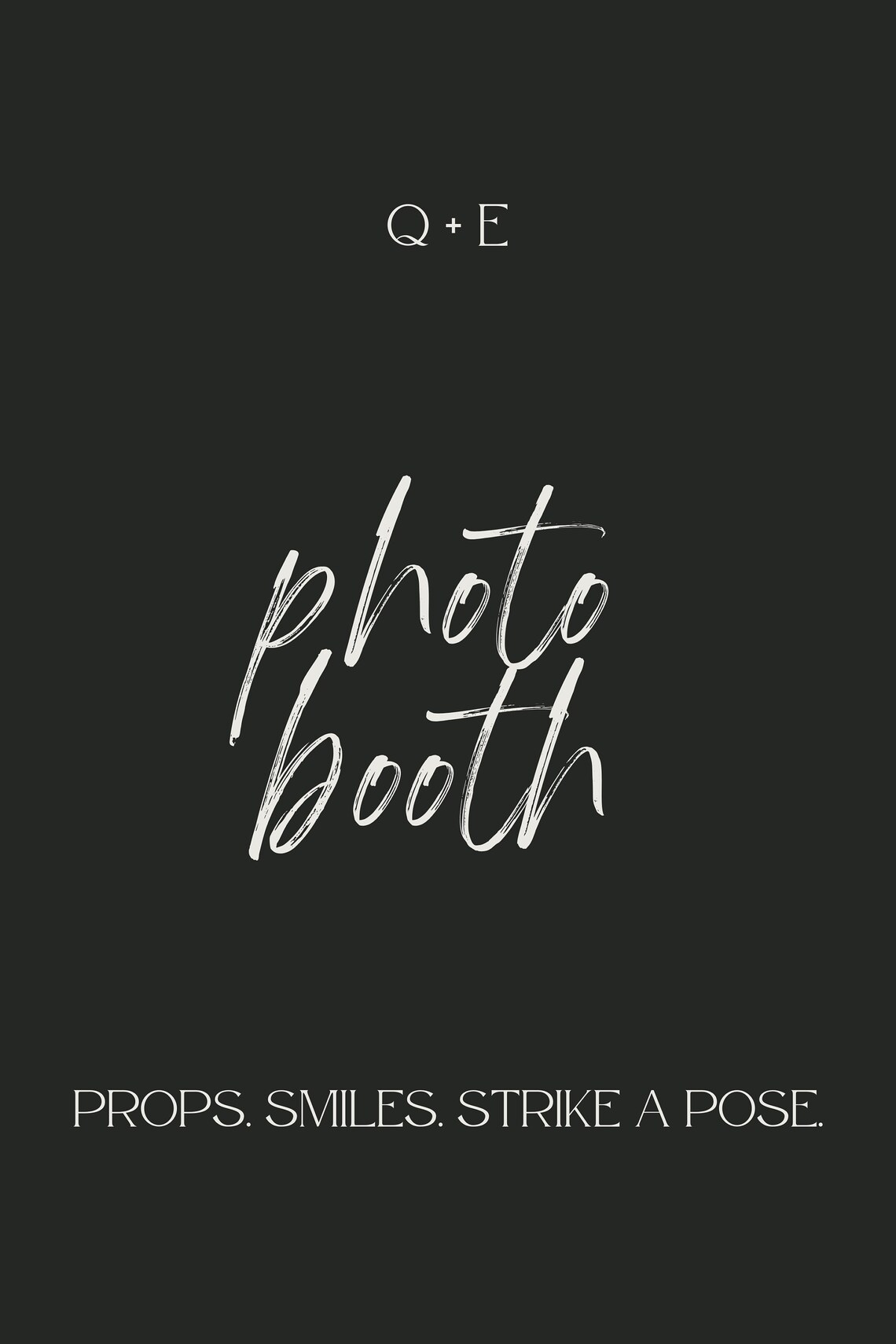 Photo Booth Sign Photo Booth Template Custom Photo Booth Sign Minimal ...