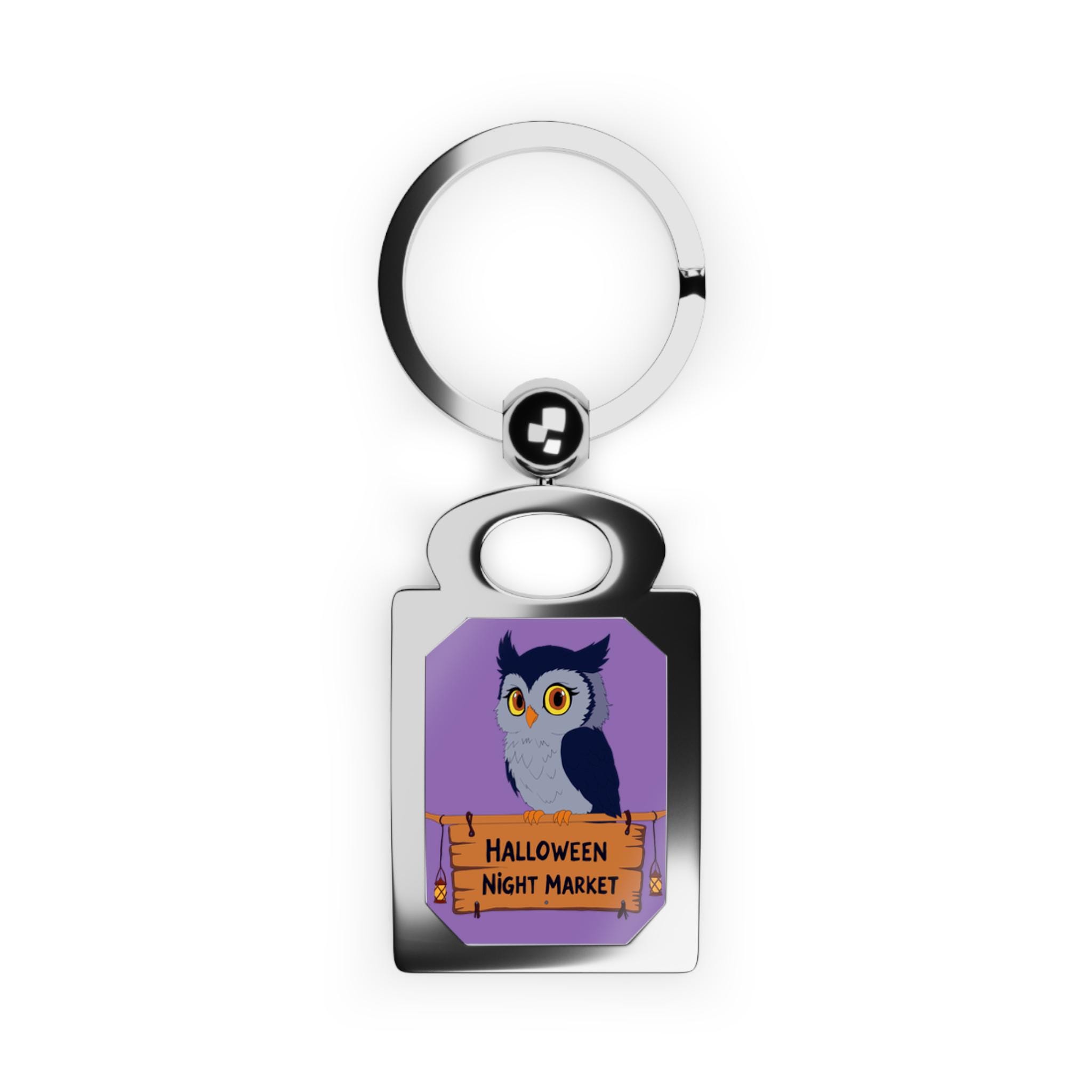 Owl Night Market- Rectangular Keychain