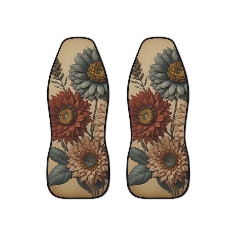 Vintage Sunflower Pet Car Seat Cover main image 1