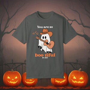 Bootiful,Ghost Shirt,Halloween Shirt,Comfort Color,Retro Halloween,Cute Halloween Tee,Cowboy Shirt,Western Halloween,Plus Size,Country Ghost