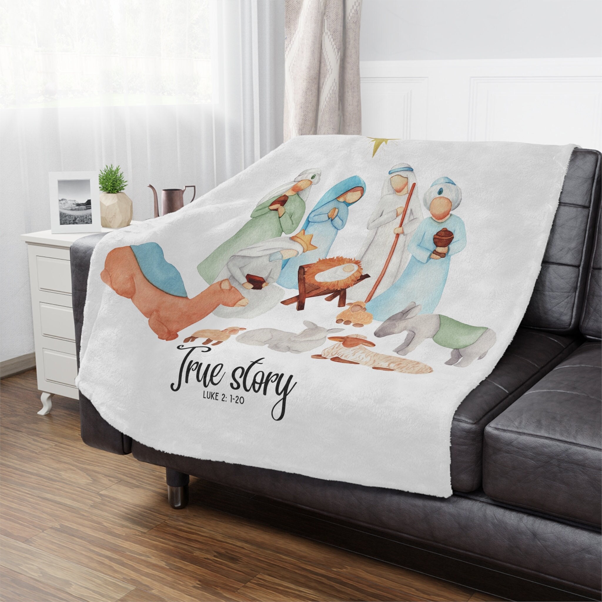 Nativity throw blanket hotsell
