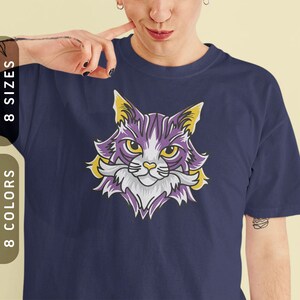 Icke-binär Pride Cat T-shirt | Enby Cat Person Tee XS-4X