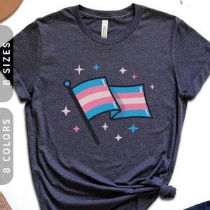 Trans Flag T-Shirt | Transgender Visibility Tee XS-4X